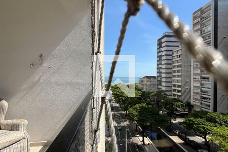 Varanda da Sala de apartamento para alugar com 4 quartos, 120m² em Boqueirão, Santos