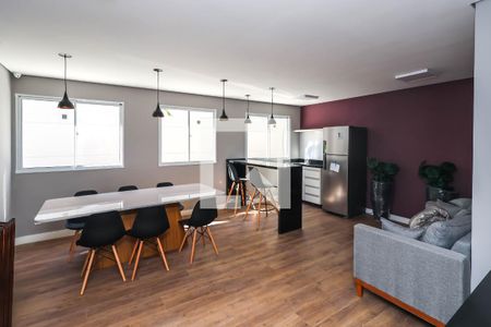 Área comum - Salão de festas de kitnet/studio à venda com 1 quarto, 20m² em Vila Santo Estefano, São Paulo