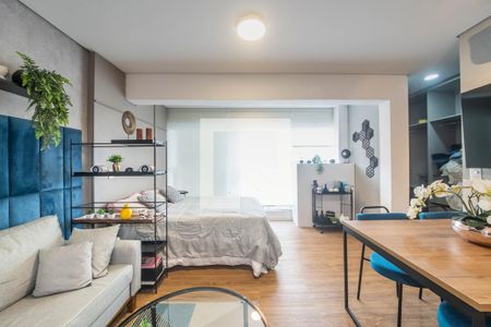 Sala de kitnet/studio para alugar com 1 quarto, 31m² em Brooklin, São Paulo