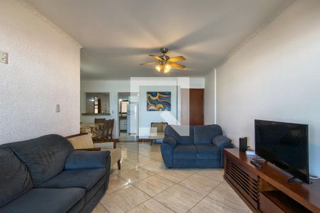 Sala de apartamento para alugar com 3 quartos, 120m² em Vila Caiçara, Praia Grande