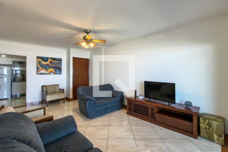 Sala de apartamento para alugar com 3 quartos, 120m² em Vila Caiçara, Praia Grande
