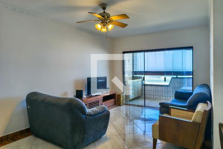 Sala de apartamento para alugar com 3 quartos, 120m² em Vila Caiçara, Praia Grande