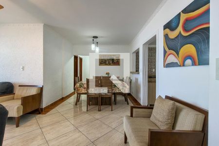 Sala de apartamento para alugar com 3 quartos, 120m² em Vila Caiçara, Praia Grande