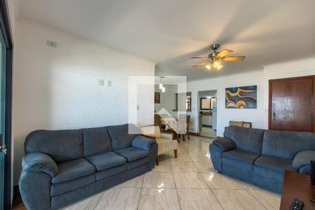 Sala  de apartamento para alugar com 3 quartos, 120m² em Vila Caiçara, Praia Grande