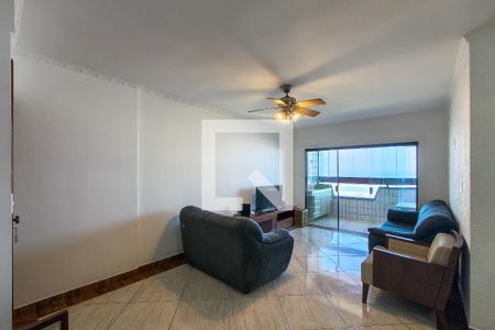 Sala de apartamento para alugar com 3 quartos, 120m² em Vila Caiçara, Praia Grande