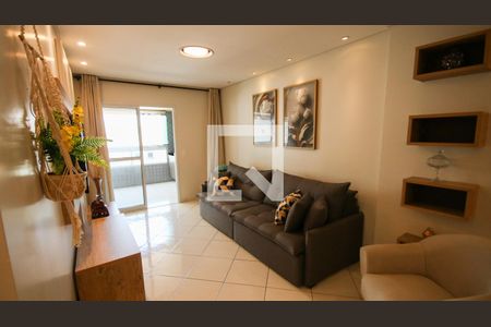 Sala de apartamento para alugar com 3 quartos, 110m² em Cidade Ocian, Praia Grande