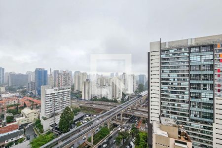 Vista da Varanda da Sala de apartamento para alugar com 1 quarto, 27m² em Campo Belo, São Paulo