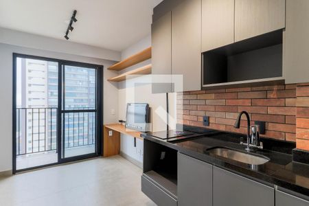 Sala de apartamento para alugar com 1 quarto, 27m² em Campo Belo, São Paulo