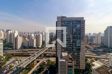 Vista da Varanda da Sala de apartamento para alugar com 1 quarto, 27m² em Campo Belo, São Paulo