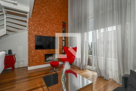 Sala de apartamento para alugar com 1 quarto, 104m² em Moinhos de Vento, Porto Alegre