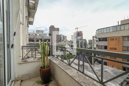 Varanda da Sala de apartamento para alugar com 1 quarto, 104m² em Moinhos de Vento, Porto Alegre