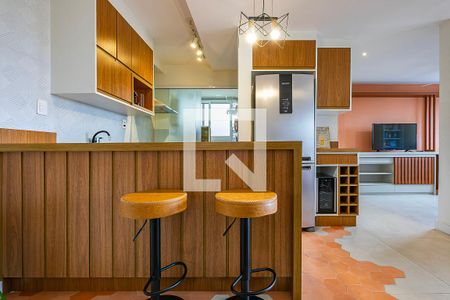 Sala/Cozinha de apartamento para alugar com 2 quartos, 55m² em Jardim Paulistano, São Paulo