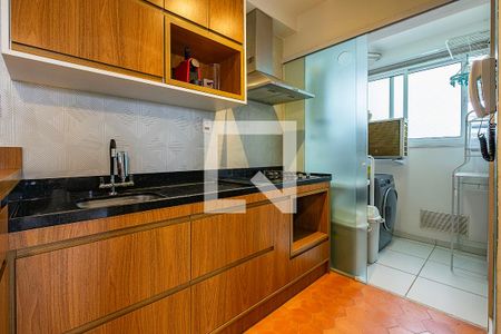 Sala/Cozinha de apartamento para alugar com 2 quartos, 55m² em Jardim Paulistano, São Paulo