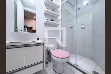 Banheiro de kitnet/studio para alugar com 1 quarto, 29m² em Consolação, São Paulo