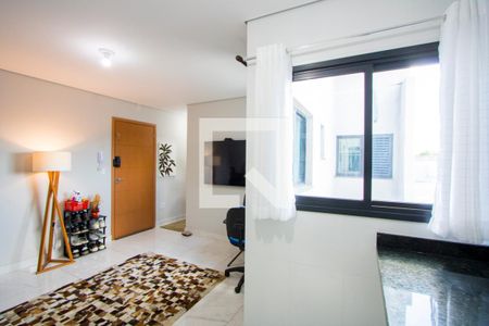Sala/Cozinha de apartamento à venda com 2 quartos, 90m² em Vila Vilma, Santo André