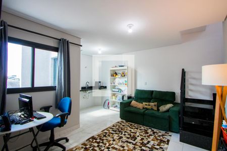 Sala/Cozinha de apartamento à venda com 2 quartos, 90m² em Vila Vilma, Santo André