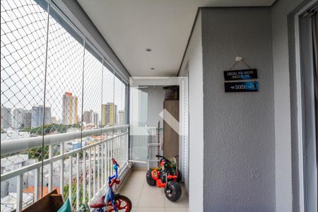 Varanda da Sala de apartamento à venda com 3 quartos, 91m² em Vila Eldizia, Santo André