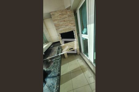 Área comum - Churrasqueira de apartamento para alugar com 1 quarto, 85m² em Gonzaga, Santos