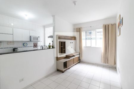 Sala de apartamento para alugar com 2 quartos, 80m² em Canto do Forte, Praia Grande