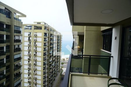 Varanda de apartamento para alugar com 1 quarto, 54m² em Barra da Tijuca, Rio de Janeiro