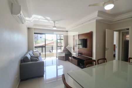 Sala de apartamento para alugar com 2 quartos, 85m² em Jardim Las Palmas, Guarujá