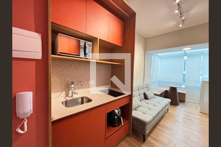 Sala/Cozinha de apartamento para alugar com 1 quarto, 30m² em Vila Olímpia, São Paulo