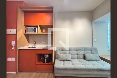 Sala/Cozinha de apartamento para alugar com 1 quarto, 30m² em Vila Olímpia, São Paulo