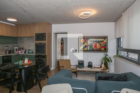 Sala de apartamento à venda com 1 quarto, 66m² em Vila Ipojuca, São Paulo