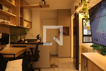 Sala/Cozinha de kitnet/studio à venda com 1 quarto, 36m² em Pompeia, São Paulo