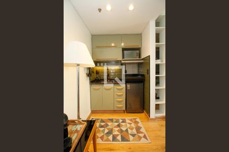 Sala/Cozinha de apartamento para alugar com 1 quarto, 32m² em Pinheiros, São Paulo