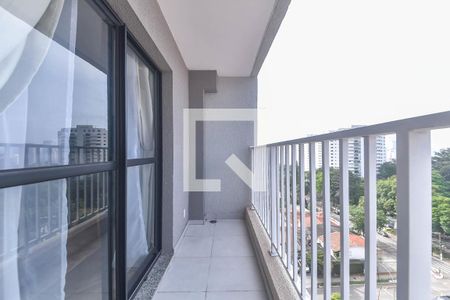 Varanda de kitnet/studio à venda com 1 quarto, 27m² em Santo Amaro, São Paulo
