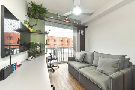 Sala - Cozinha Integrada de apartamento à venda com 1 quarto, 30m² em Jardim Caravelas, São Paulo