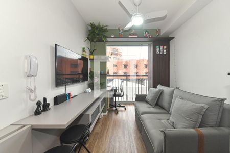 Sala - Cozinha Integrada de apartamento à venda com 1 quarto, 30m² em Jardim Caravelas, São Paulo