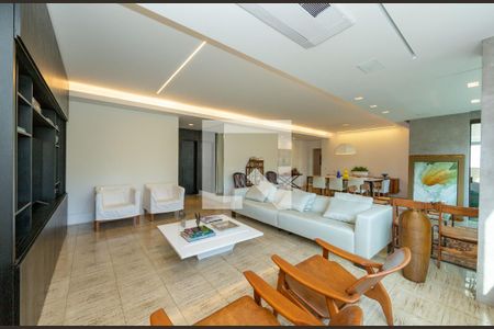 Sala de apartamento para alugar com 4 quartos, 233m² em Serra, Belo Horizonte