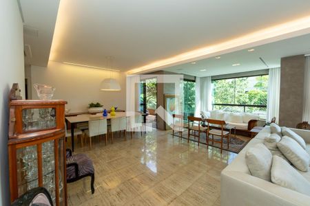 Sala de apartamento para alugar com 4 quartos, 233m² em Serra, Belo Horizonte