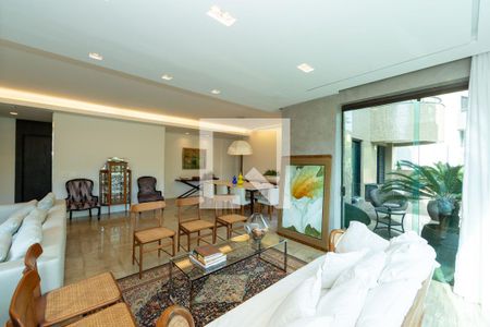 Sala de apartamento para alugar com 4 quartos, 233m² em Serra, Belo Horizonte