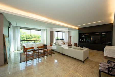 Sala de apartamento para alugar com 4 quartos, 233m² em Serra, Belo Horizonte