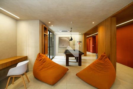 Área Comum - Sala de Jogos e Coworking de kitnet/studio para alugar com 1 quarto, 27m² em Jardim Paulista, São Paulo