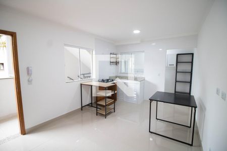 SALA E COZINHA de apartamento para alugar com 1 quarto, 32m² em Santana, São Paulo