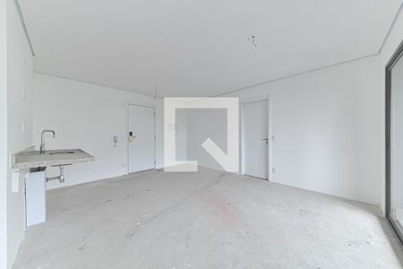 Sala - Cozinha Integrada de apartamento à venda com 1 quarto, 54m² em Campo Belo, São Paulo
