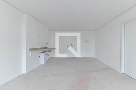 Sala - Cozinha Integrada de apartamento à venda com 1 quarto, 54m² em Campo Belo, São Paulo