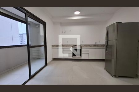 Sala/Cozinha de apartamento para alugar com 1 quarto, 51m² em Parque das Nações, Santo André