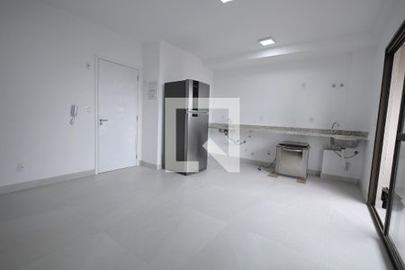 Sala/Cozinha de apartamento para alugar com 1 quarto, 47m² em Parque das Nações, Santo André