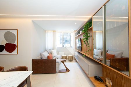 SALA de apartamento à venda com 2 quartos, 75m² em Belvedere, Belo Horizonte