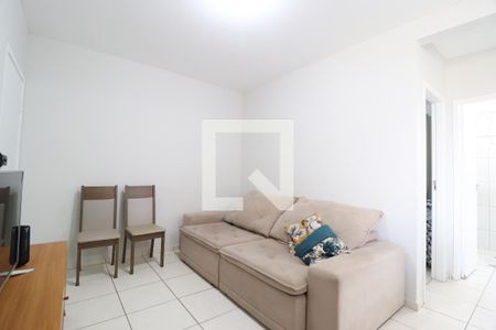 Sala de apartamento para alugar com 2 quartos, 47m² em Gávea, Uberlândia