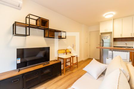 Sala/Cozinha de apartamento para alugar com 1 quarto, 34m² em Vila Madalena, São Paulo