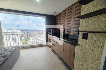 Varanda Gourmet de apartamento à venda com 3 quartos, 76m² em Chácara Belenzinho, São Paulo