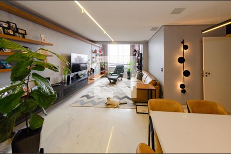 Sala de apartamento à venda com 3 quartos, 110m² em Belvedere, Belo Horizonte