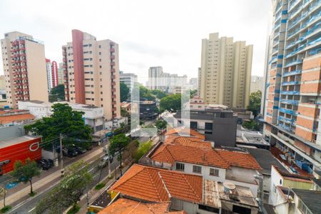 Vista da Sacada da Sala/Cozinha de kitnet/studio para alugar com 1 quarto, 32m² em Vila Clementino, São Paulo