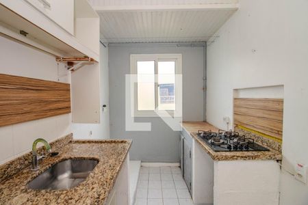 Cozinha de apartamento à venda com 1 quarto, 36m² em Humaitá, Porto Alegre
